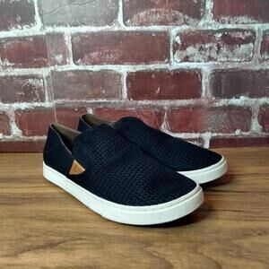 OluKai Pehuea Slip-on Shoes Womens Size 8 Black Slip-Ons Sneakers